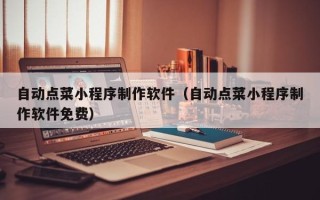 湖南自动点菜小程序制作软件（自动点菜小程序制作软件免费）